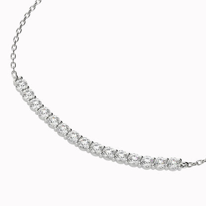 Gioia - Curved Tennis Necklace
