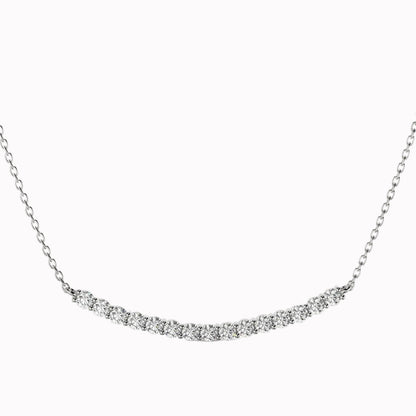 Gioia - Curved Tennis Necklace