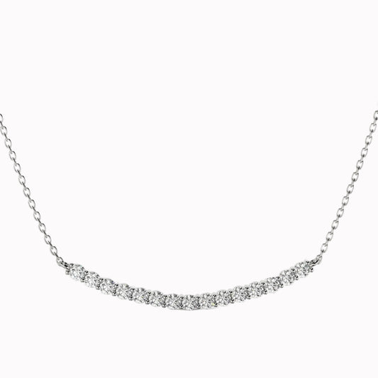 Gioia - Curved Tennis Necklace