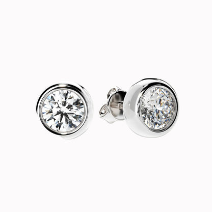 Elena -  Round Cut Earrings