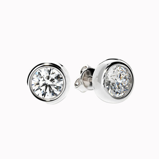 Elena -  Round Cut Earrings