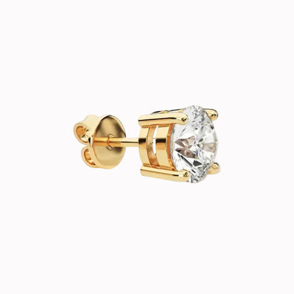 Aurelia - Round Cut Stud Earrings