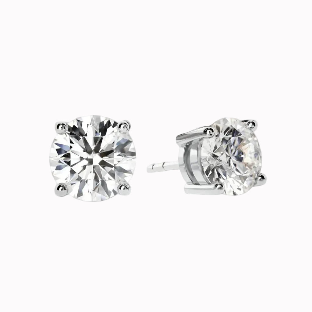 Aurelia - Round Cut Stud Earrings